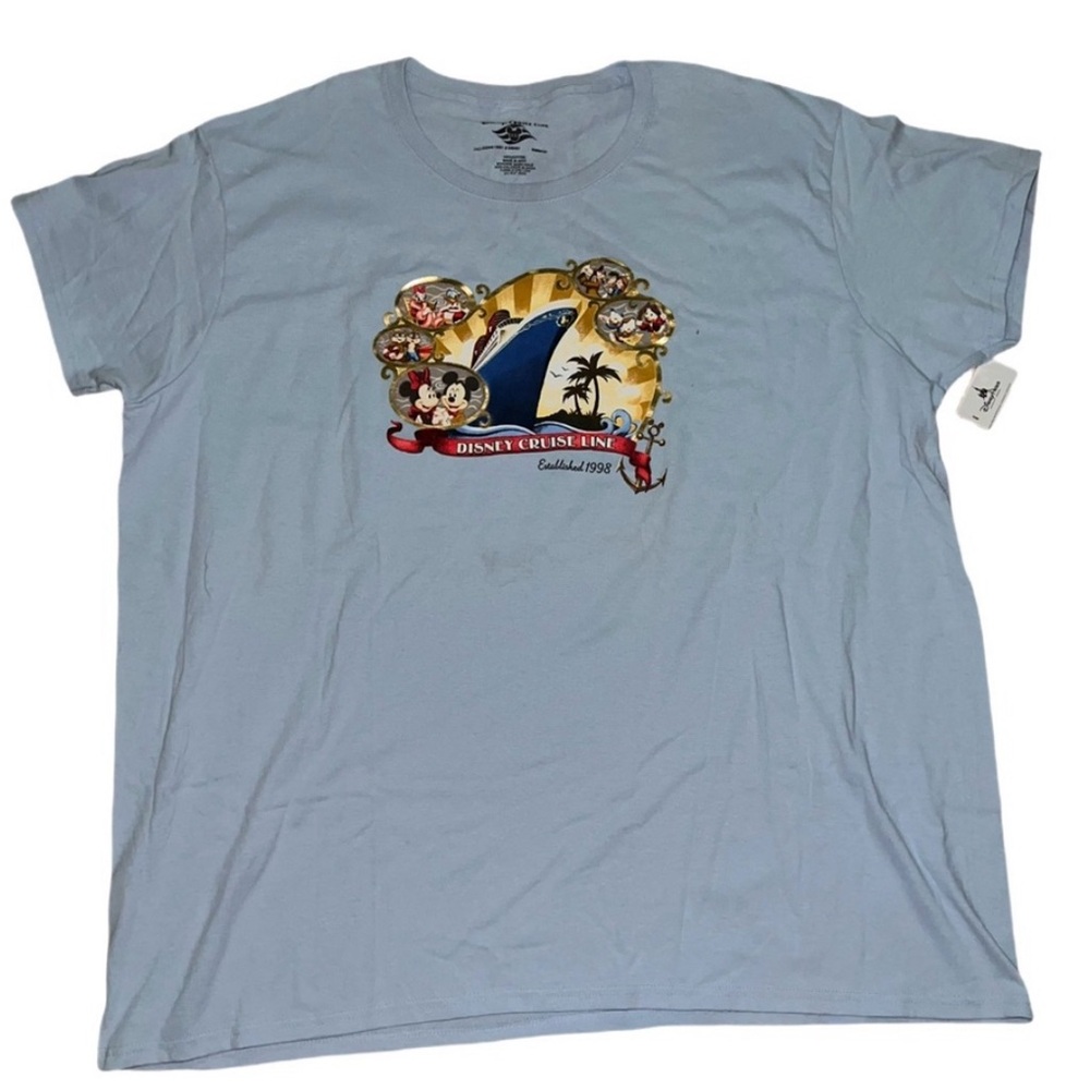 Disney Cruise Line 1998 T-Shirt Blue
Graphic Mickey Mouse And Friends XXL
RARE